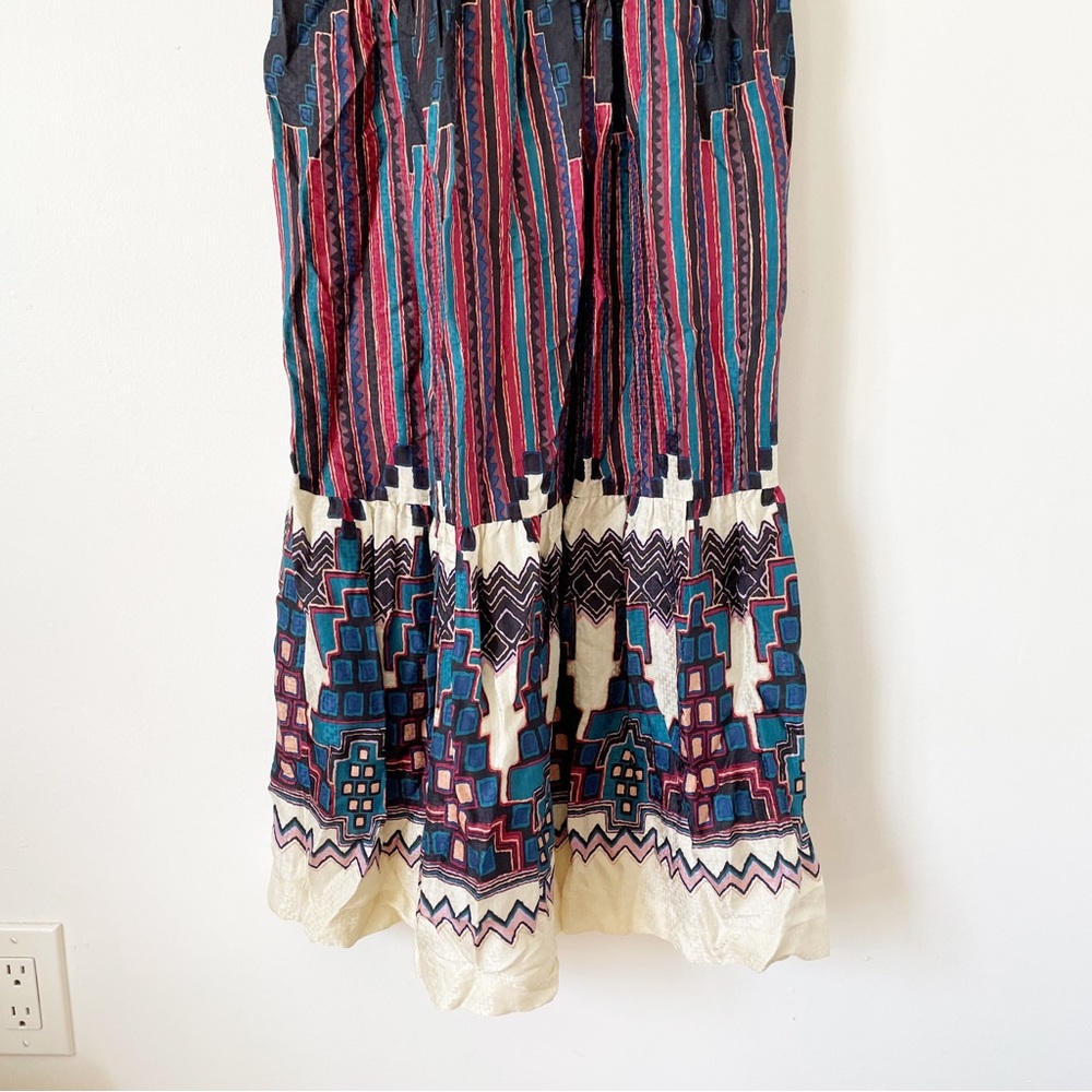 ba&sh Blue Multi Printed Maxi Dress - Picture 10 of 12
